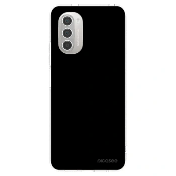 Picasee silikonový průhledný obal pro Motorola Moto G51 - Black Bliss