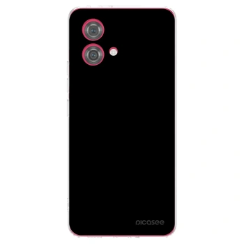 Picasee silikonový průhledný obal pro Motorola Moto G84 5G - Black Bliss