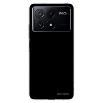 Picasee silikonový průhledný obal pro Xiaomi Poco X6 Pro - Black Bliss