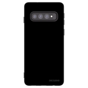 Picasee silikonový černý obal pro Samsung Galaxy S10 G973 - Black Bliss