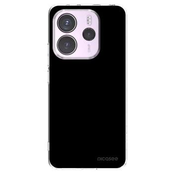 Picasee silikonový průhledný obal pro Xiaomi Redmi Note 14 4G - Black Bliss