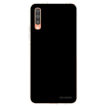Picasee silikonový průhledný obal pro Samsung Galaxy A70 A705F - Black Bliss