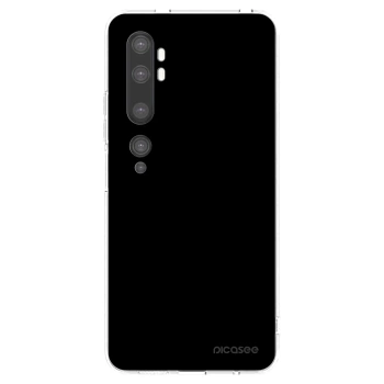 Picasee silikonový průhledný obal pro Xiaomi Mi Note 10 (Pro) - Black Bliss