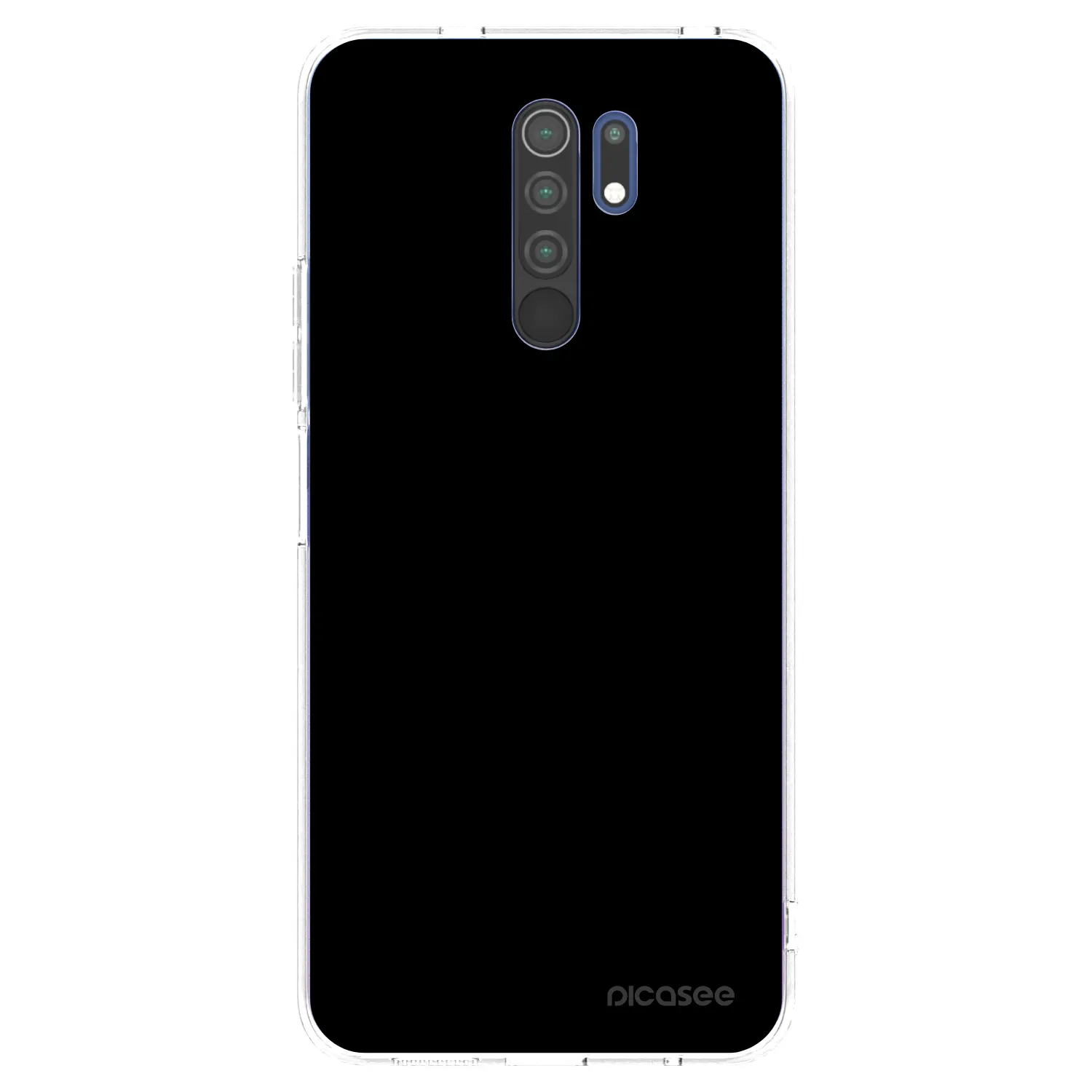 Picasee silikonový průhledný obal pro Xiaomi Redmi 9 - Black Bliss