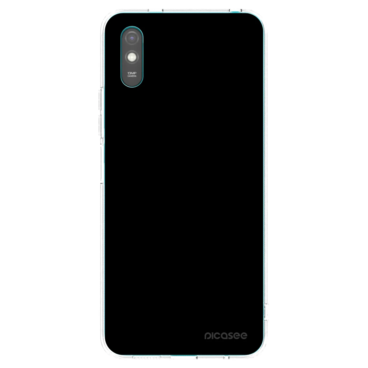 Picasee silikonový průhledný obal pro Xiaomi Redmi 9A - Black Bliss