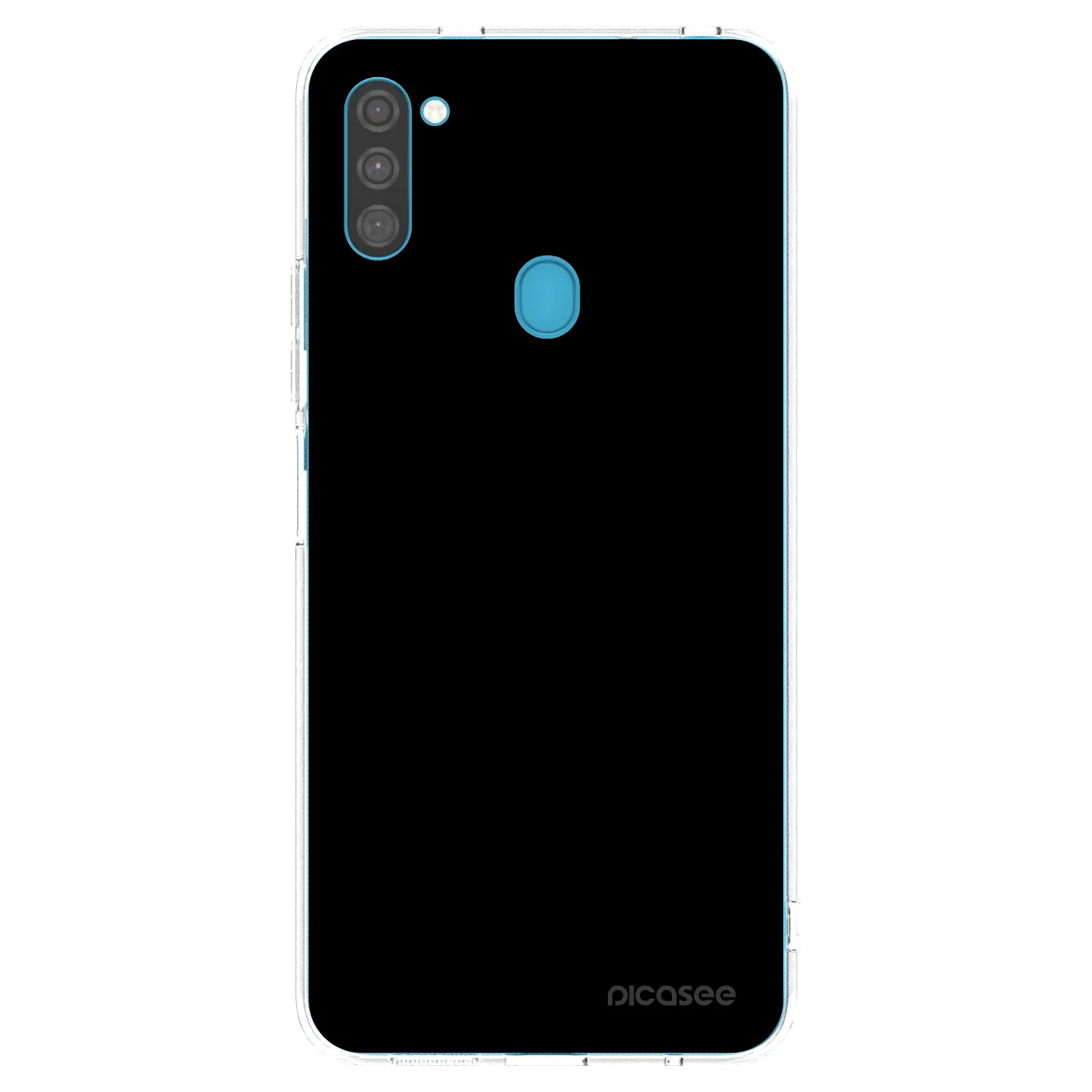 Picasee silikonový průhledný obal pro Samsung Galaxy M11 - Black Bliss