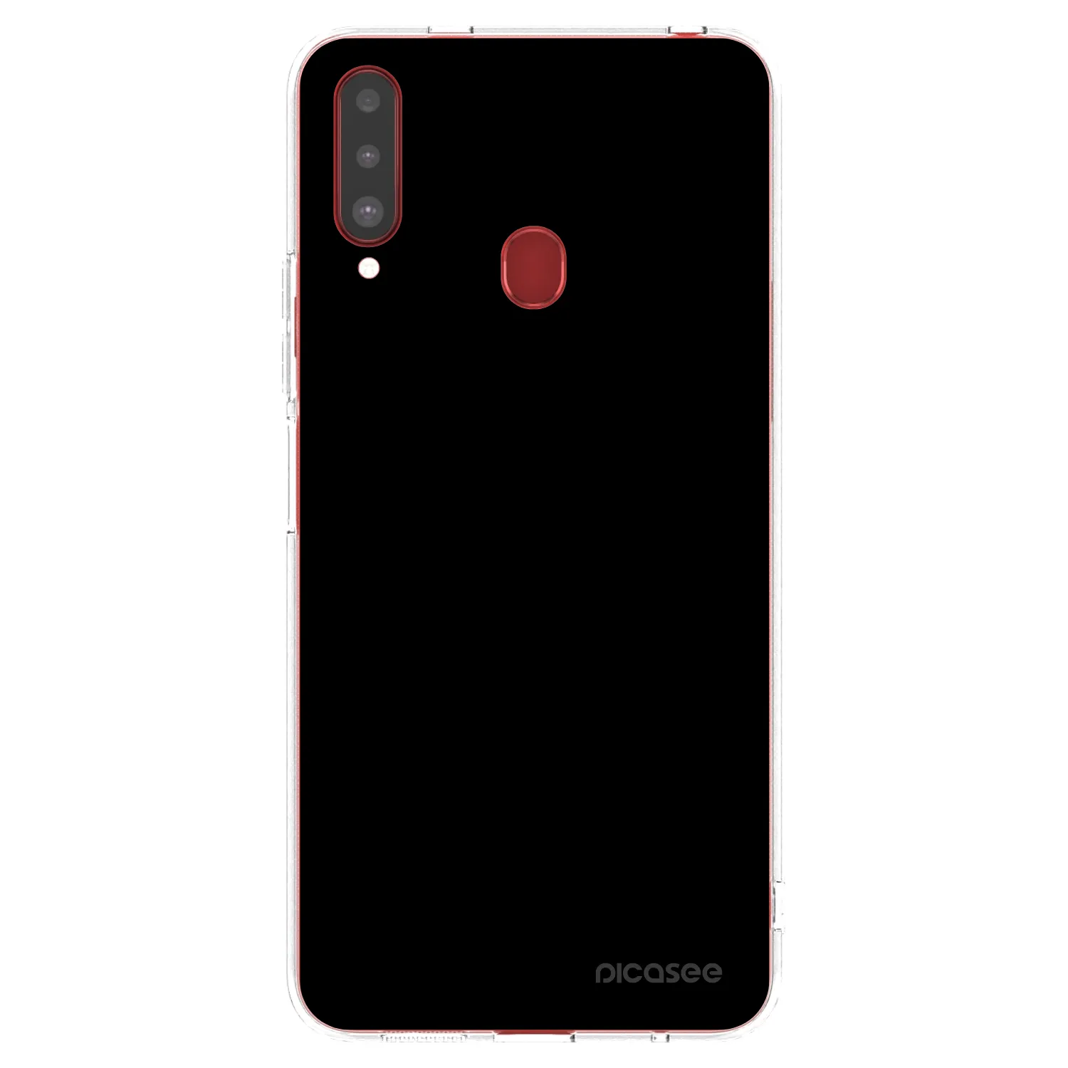Picasee silikonový průhledný obal pro Samsung Galaxy A20s - Black Bliss
