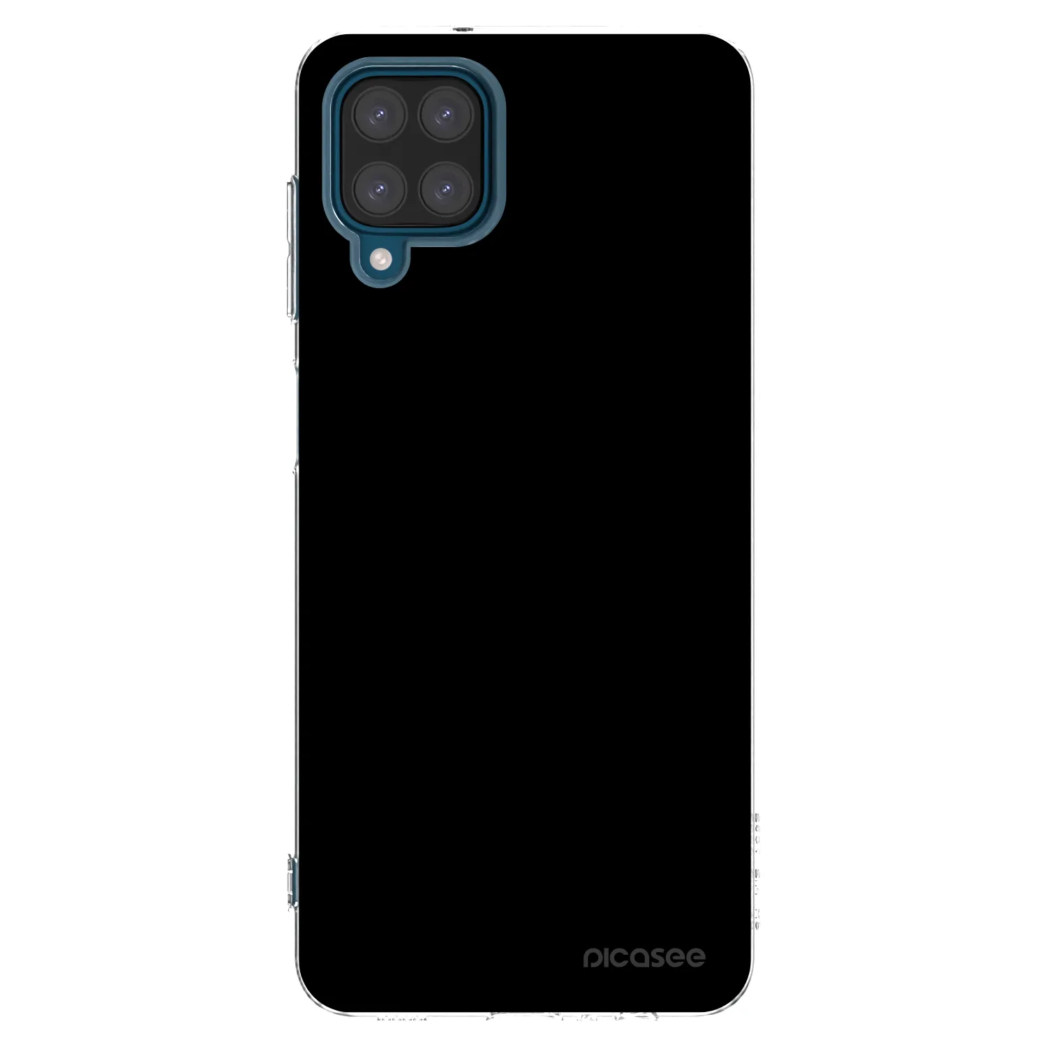 Picasee silikonový průhledný obal pro Samsung Galaxy A12 A125F - Black Bliss