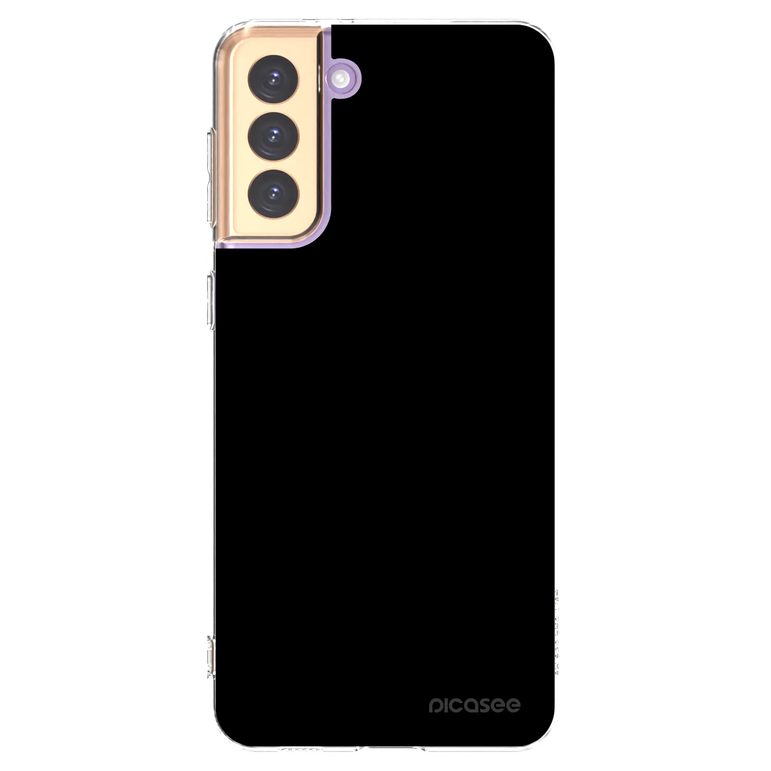 Picasee silikonový průhledný obal pro Samsung Galaxy S21+ 5G G996F - Black Bliss