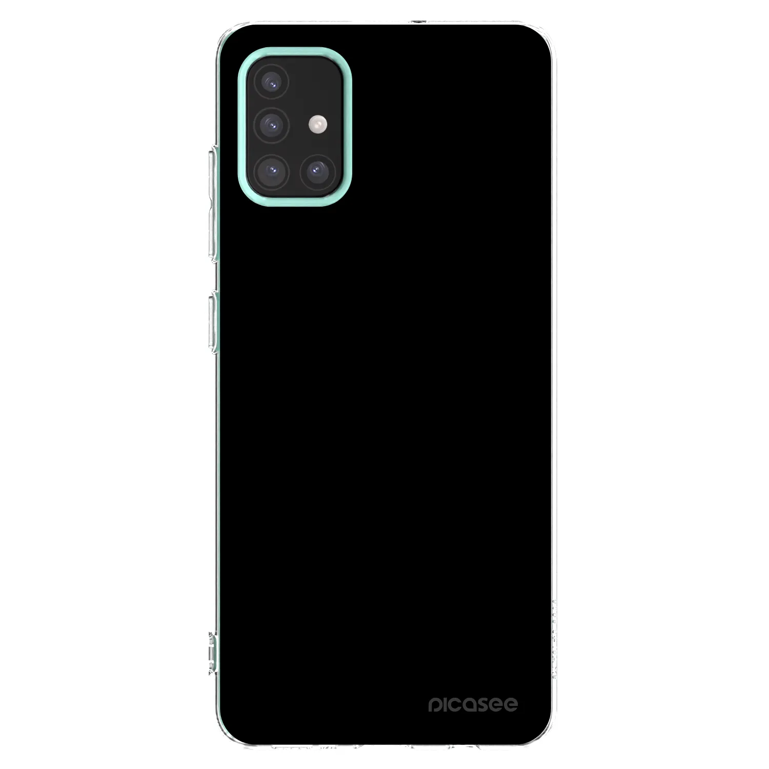 Picasee silikonový průhledný obal pro Samsung Galaxy M31s - Black Bliss
