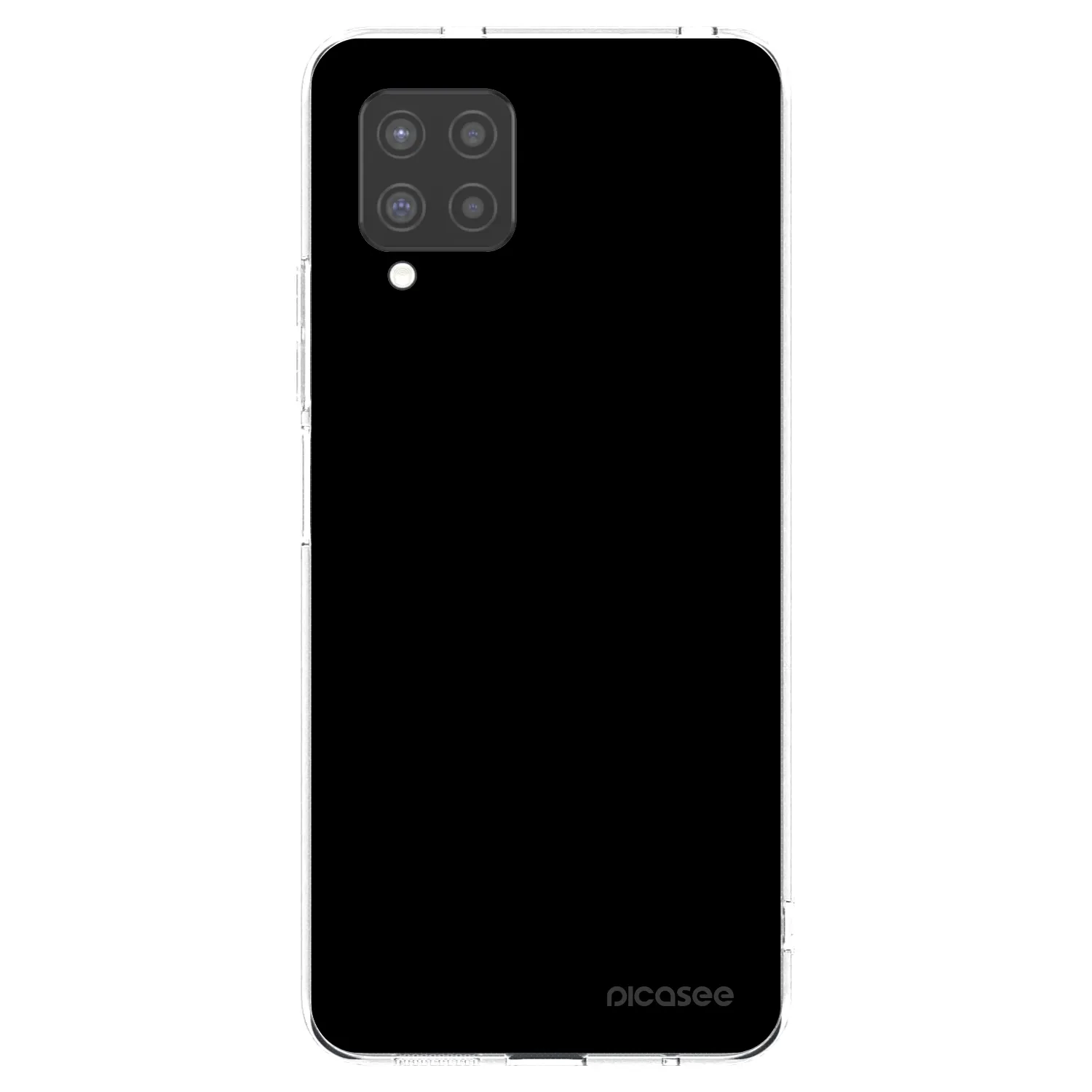 Picasee silikonový průhledný obal pro Samsung Galaxy A42 A426B - Black Bliss