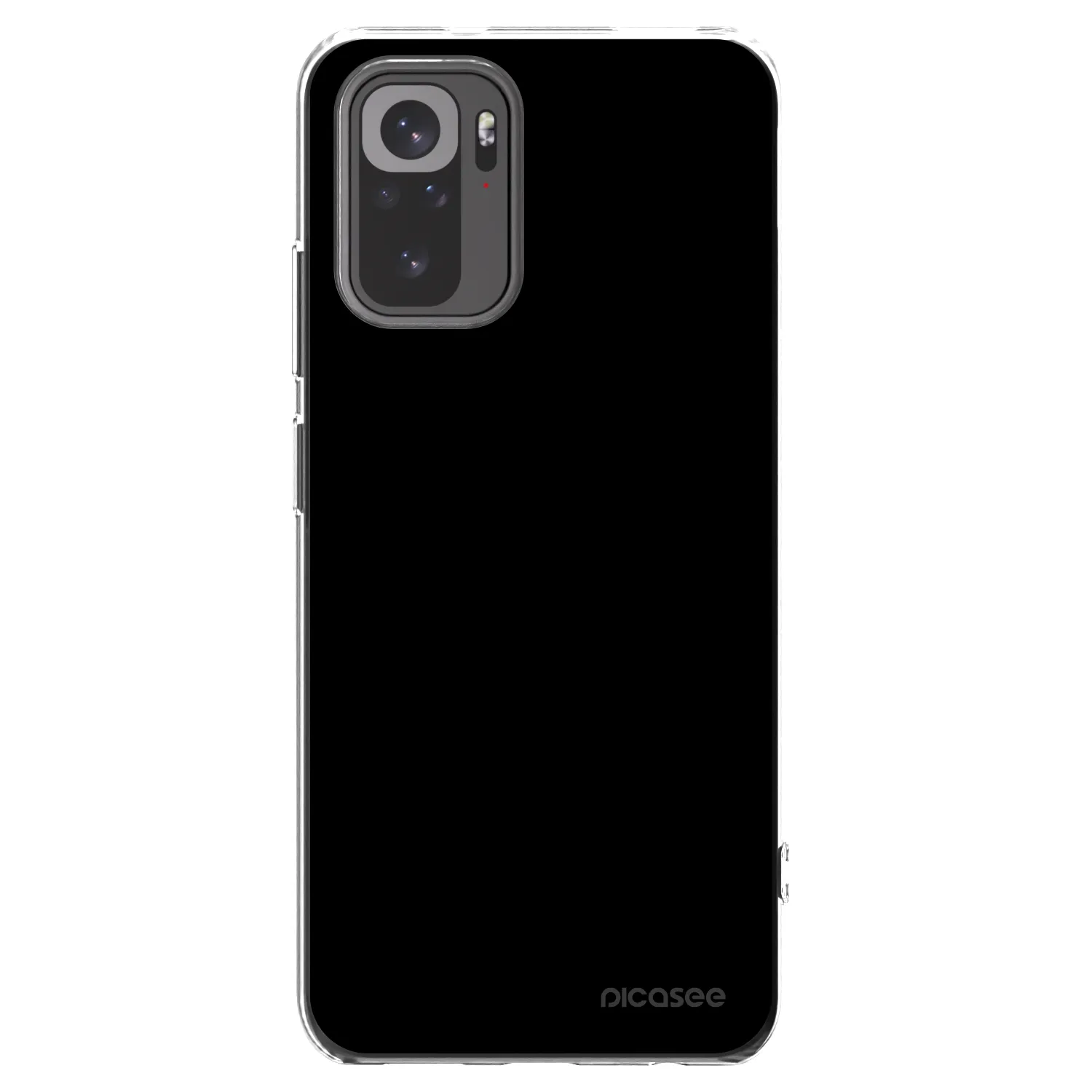 Picasee silikonový průhledný obal pro Xiaomi Redmi Note 10S - Black Bliss
