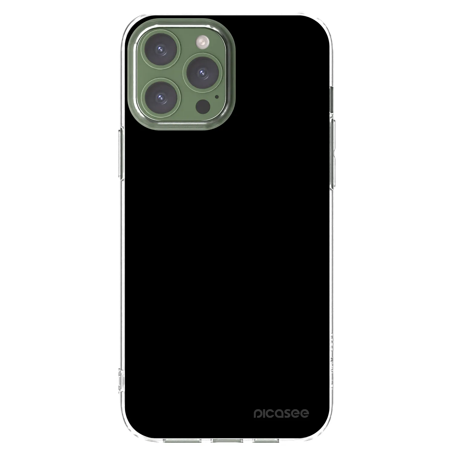 Picasee silikonový průhledný obal pro Apple iPhone 13 Pro Max - Black Bliss