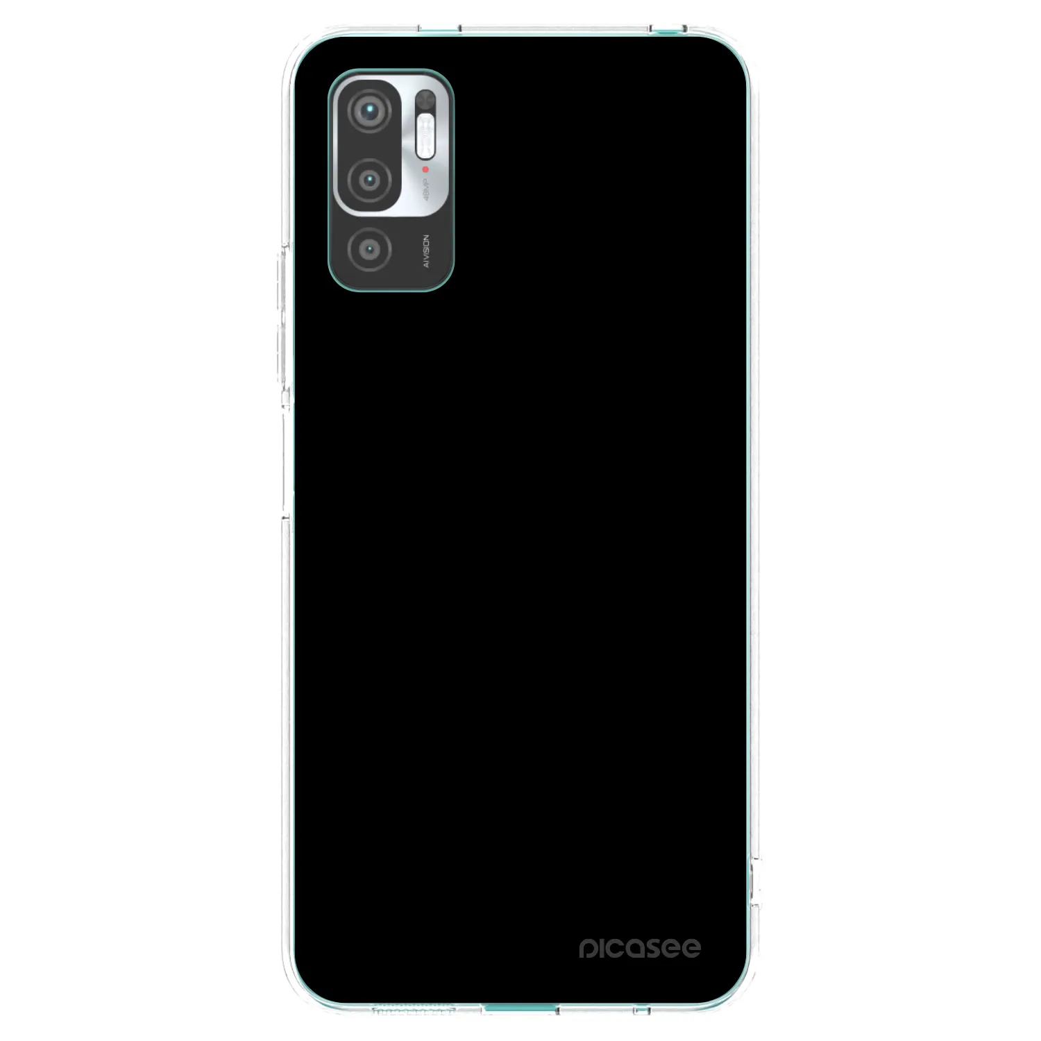 Picasee silikonový průhledný obal pro Xiaomi Redmi Note 10 5G - Black Bliss