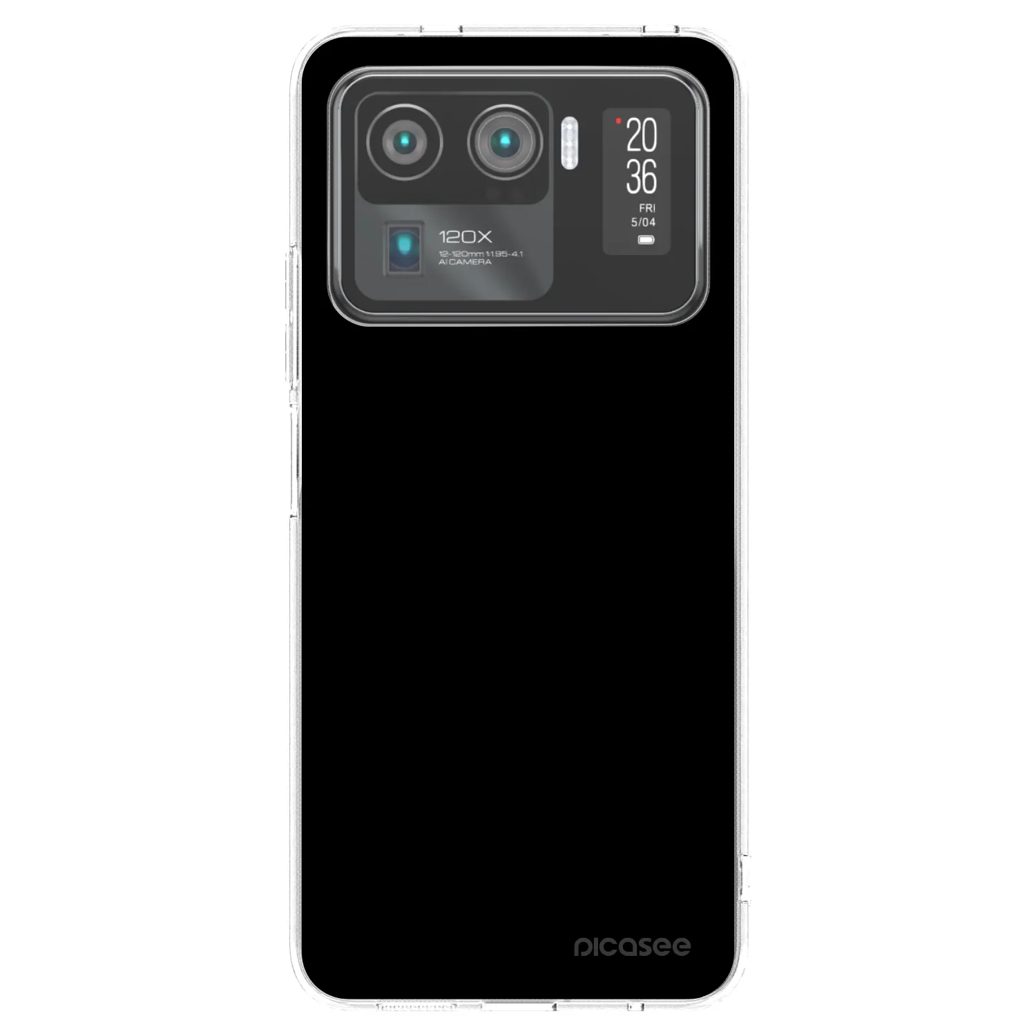 Picasee silikonový průhledný obal pro Xiaomi Mi 11 Ultra - Black Bliss