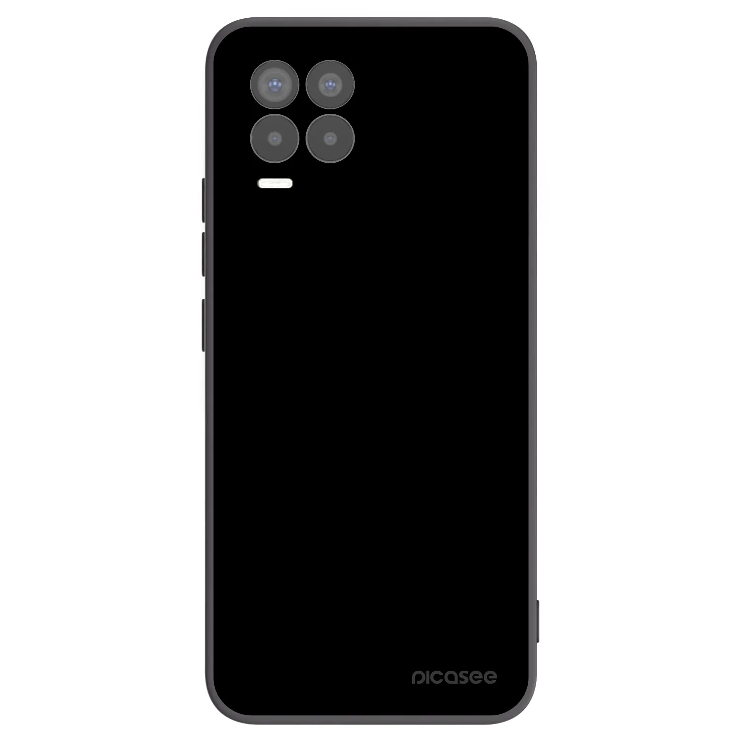 Picasee silikonový černý obal pro Realme 8 4G - Black Bliss