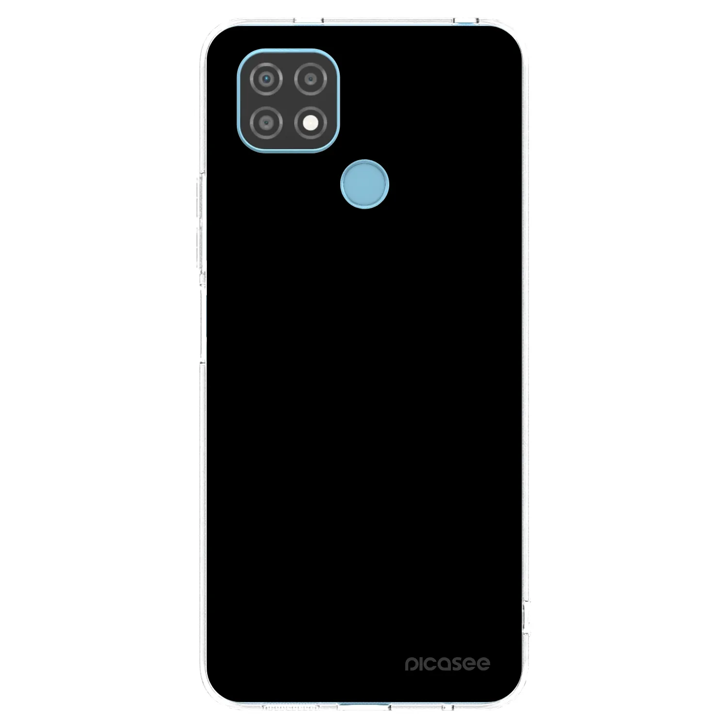 Picasee silikonový průhledný obal pro Realme C21 - Black Bliss
