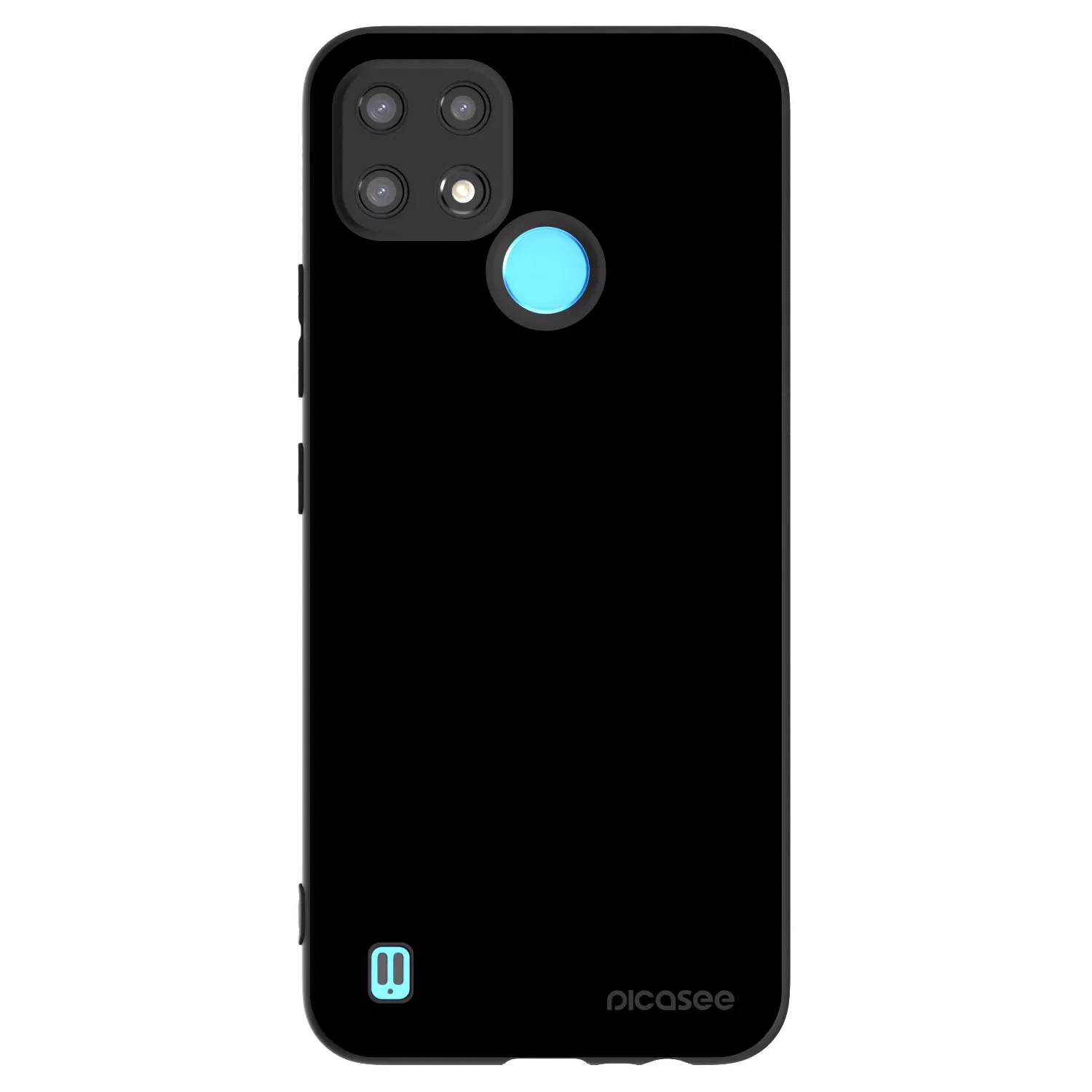 Picasee silikonový černý obal pro Realme C21 - Black Bliss