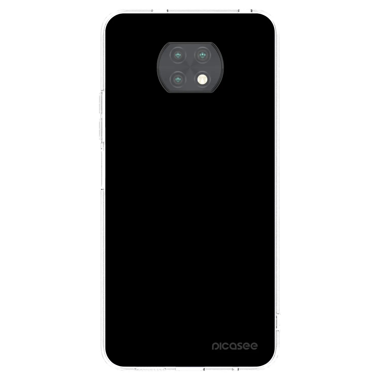 Picasee silikonový průhledný obal pro Xiaomi Redmi Note 9T - Black Bliss