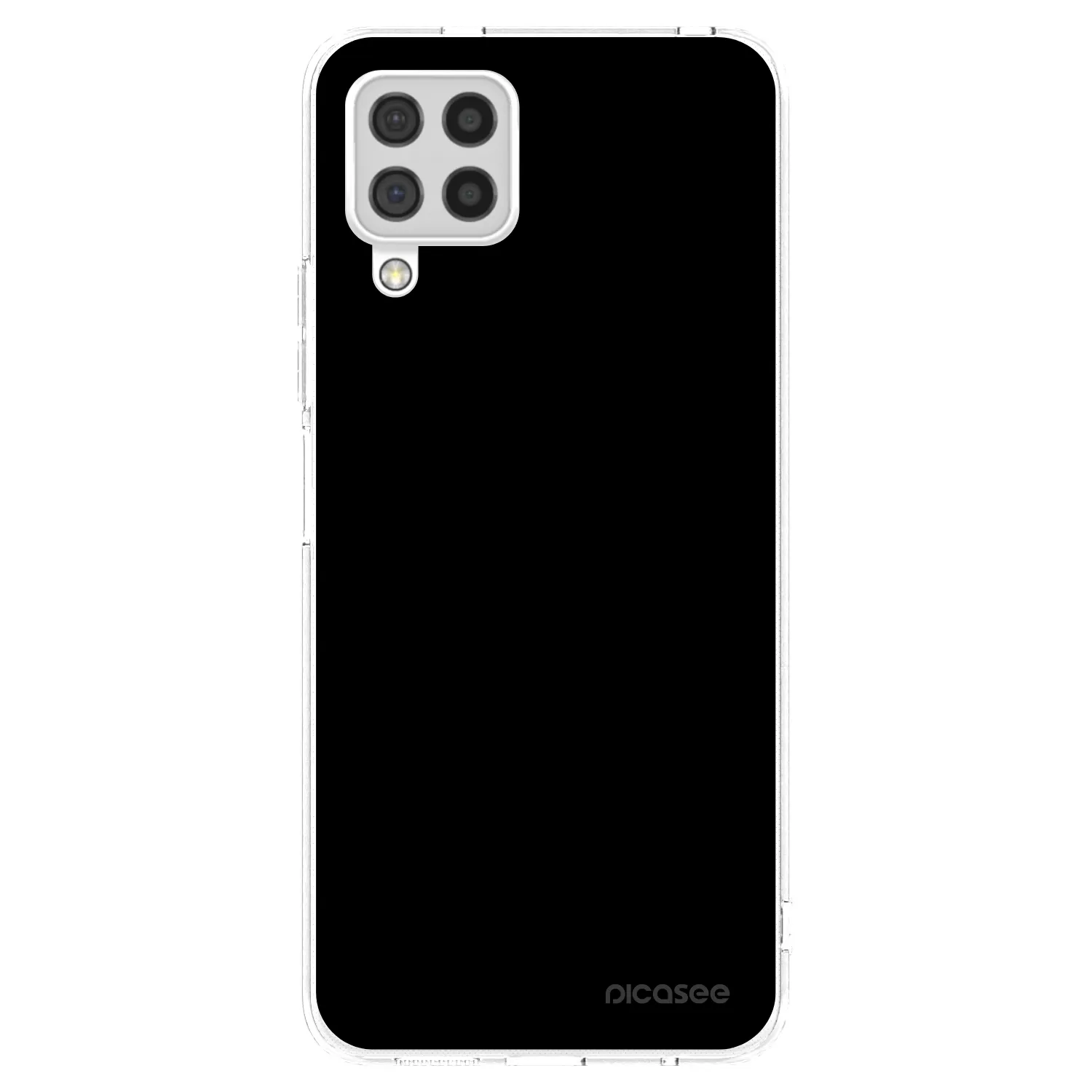 Picasee silikonový průhledný obal pro Samsung Galaxy A22 A225F 4G - Black Bliss