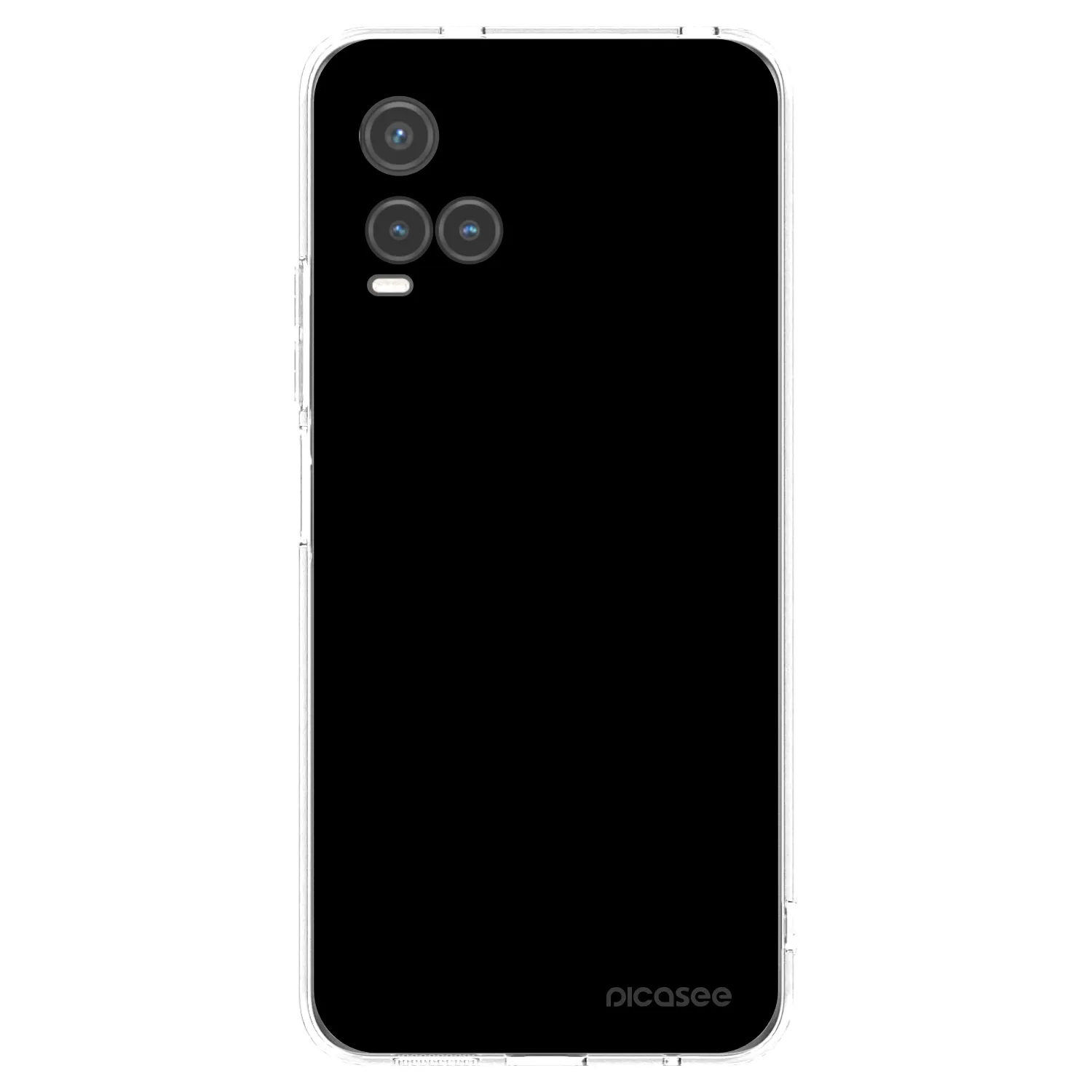 Picasee silikonový průhledný obal pro Vivo Y33s - Black Bliss