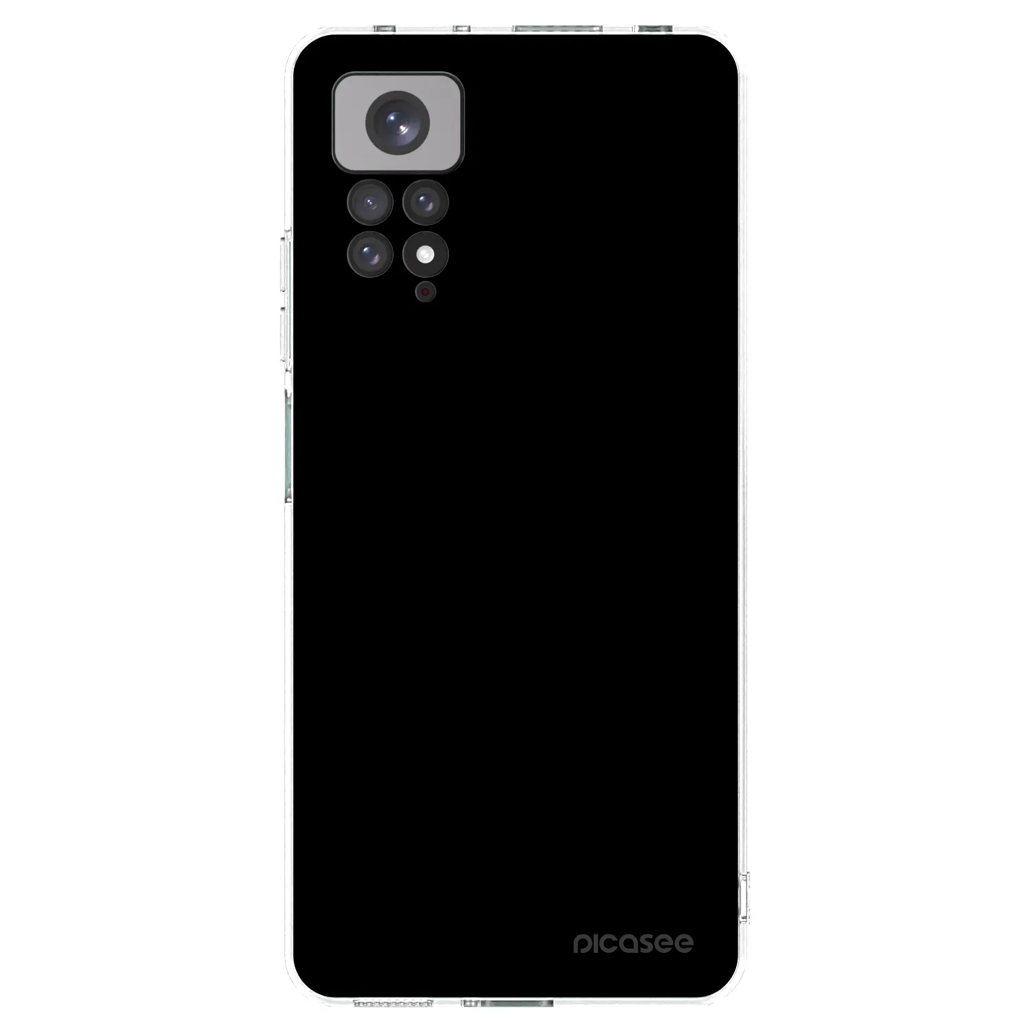 Picasee silikonový průhledný obal pro Xiaomi Redmi Note 11 - Black Bliss