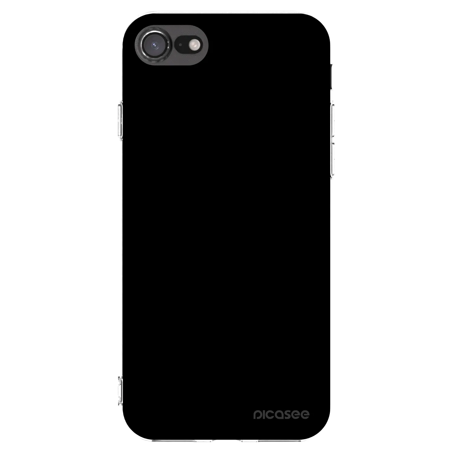 Picasee silikonový průhledný obal pro Apple iPhone SE 2022 - Black Bliss