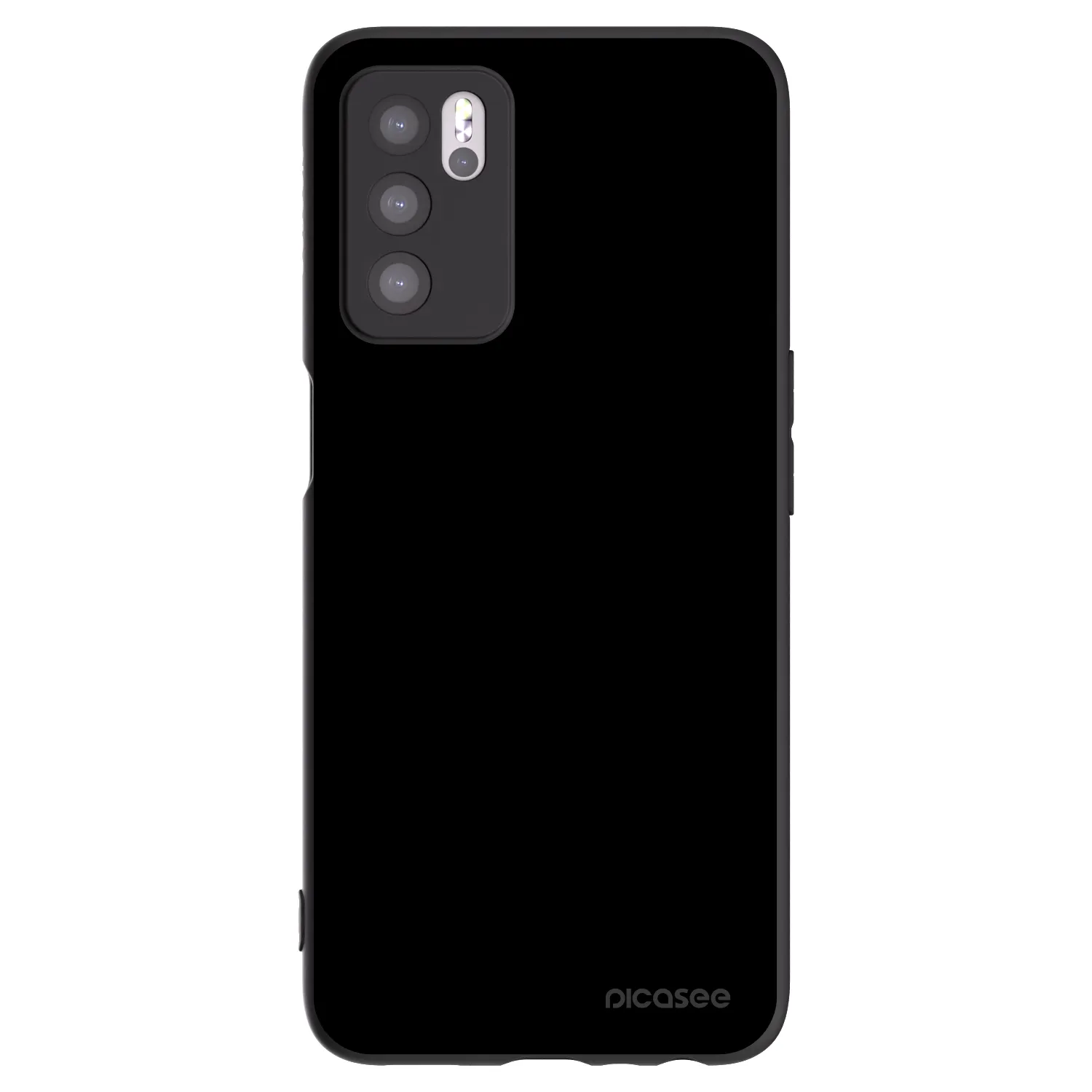 Picasee silikonový černý obal pro OPPO A16s - Black Bliss