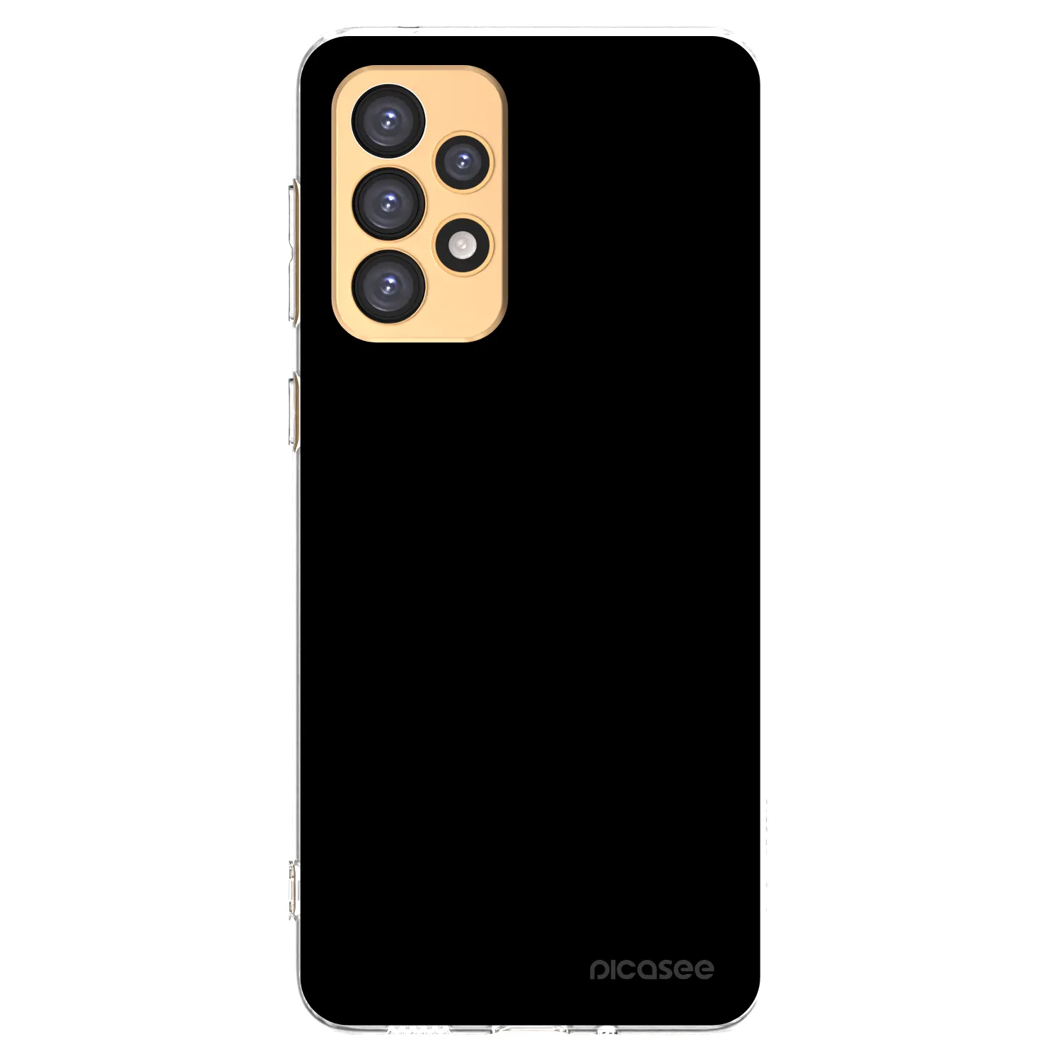 Picasee silikonový průhledný obal pro Samsung Galaxy A33 5G A336 - Black Bliss