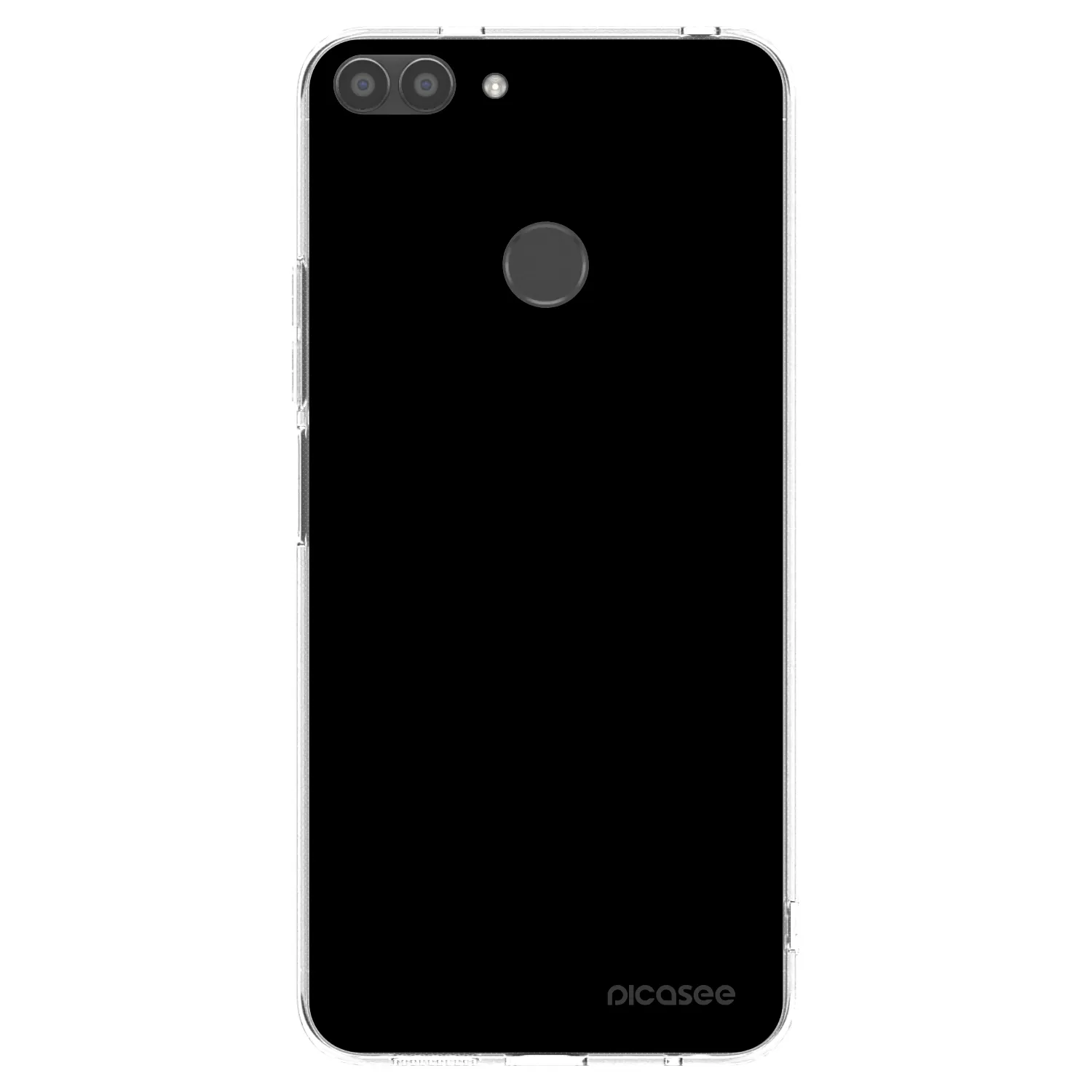 Picasee silikonový průhledný obal pro Huawei P Smart - Black Bliss