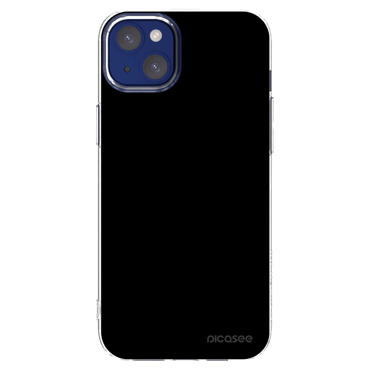 Picasee silikonový průhledný obal pro Apple iPhone 14 Plus - Black Bliss