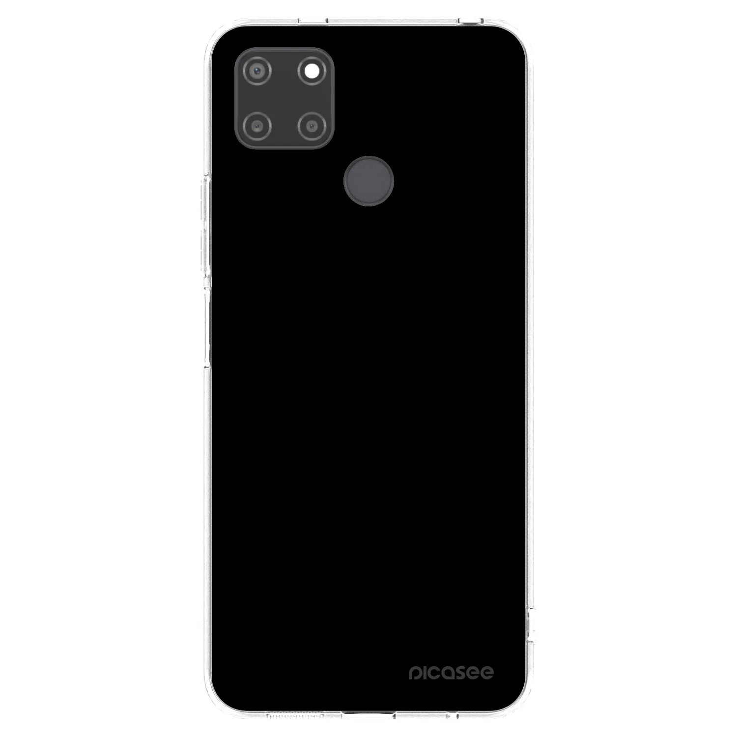 Picasee silikonový průhledný obal pro Realme C21Y - Black Bliss