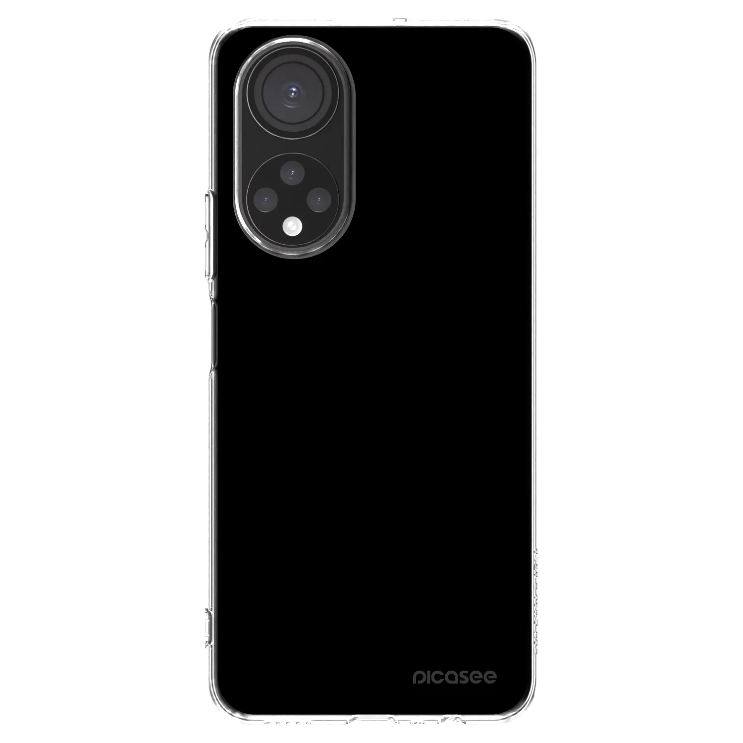 Picasee silikonový průhledný obal pro Honor X7 - Black Bliss