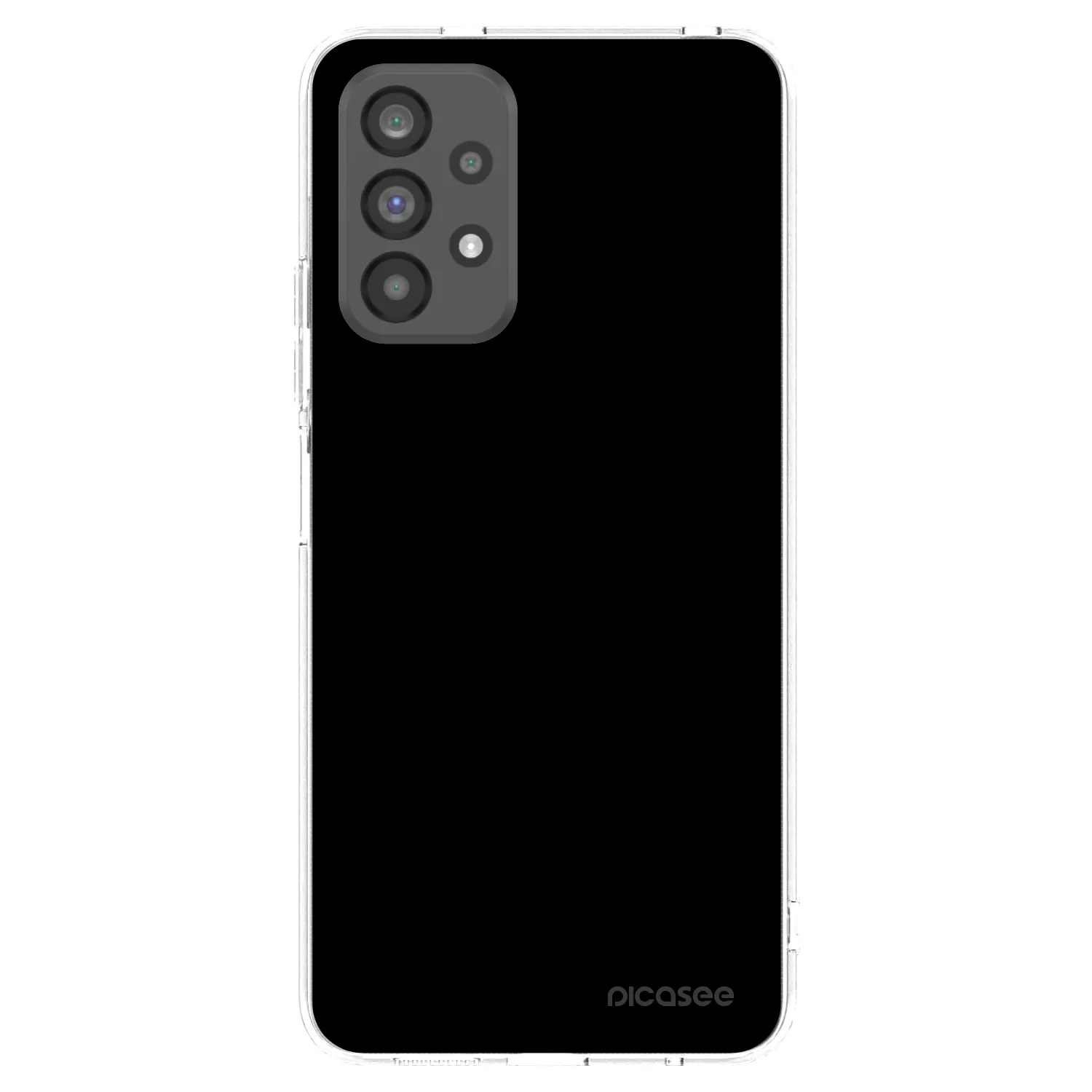 Picasee silikonový průhledný obal pro Samsung Galaxy A73 5G - Black Bliss