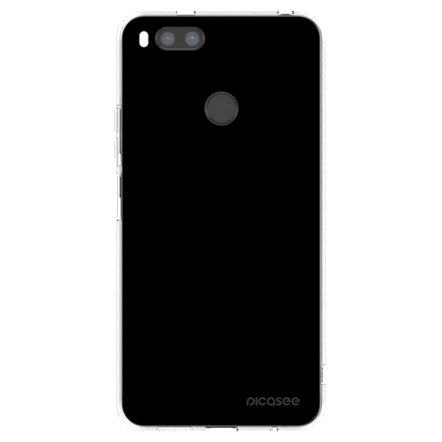Picasee silikonový průhledný obal pro Xiaomi Redmi A1 - Black Bliss