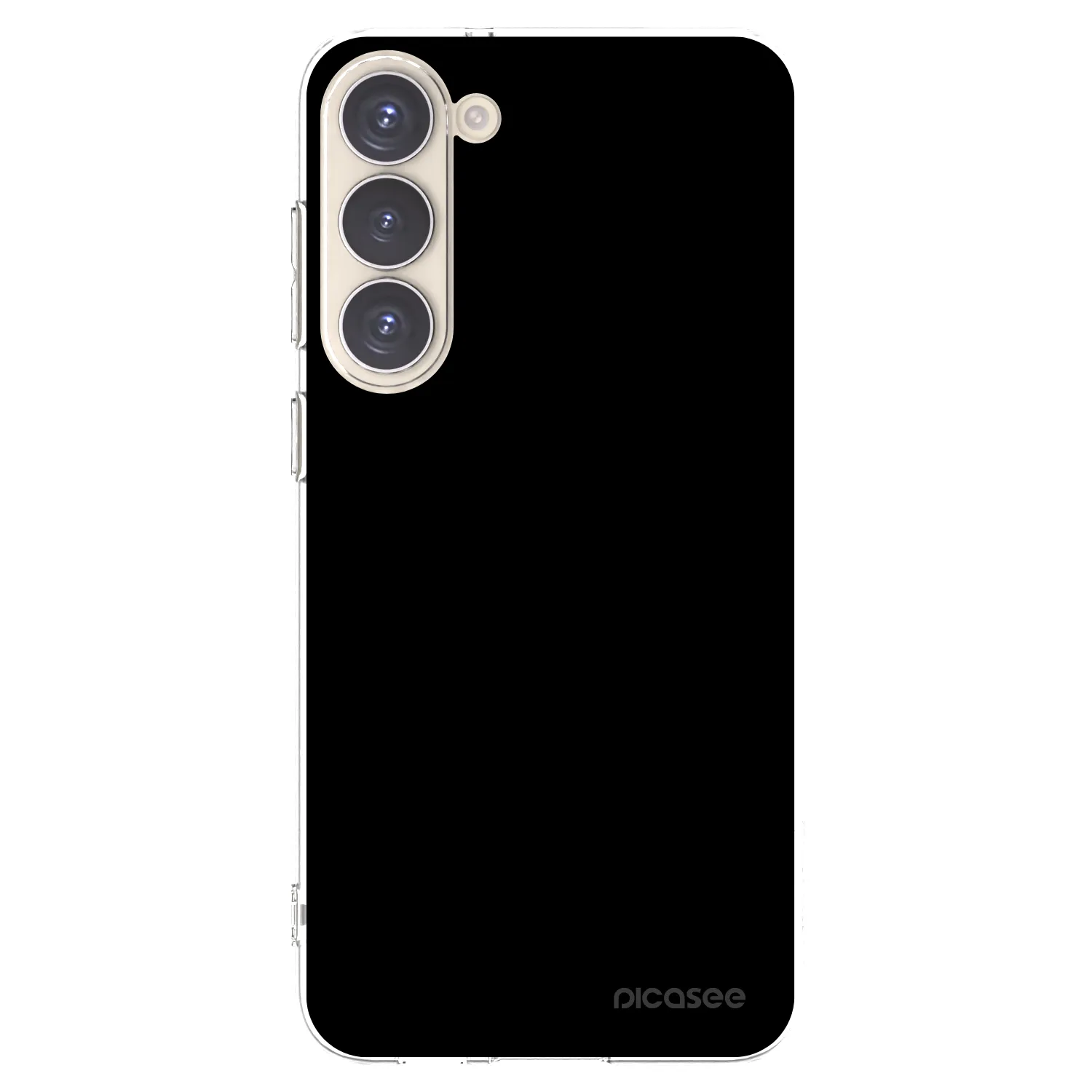 Picasee silikonový průhledný obal pro Samsung Galaxy S23+ 5G - Black Bliss
