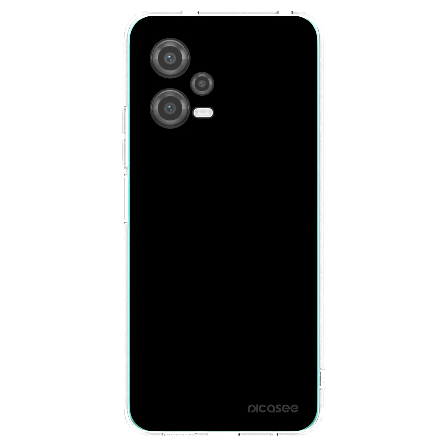 Picasee silikonový průhledný obal pro Xiaomi Poco X5 - Black Bliss