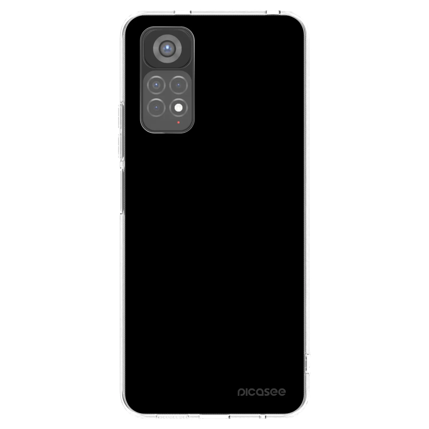 Picasee silikonový průhledný obal pro Xiaomi Redmi Note 11S 5G - Black Bliss