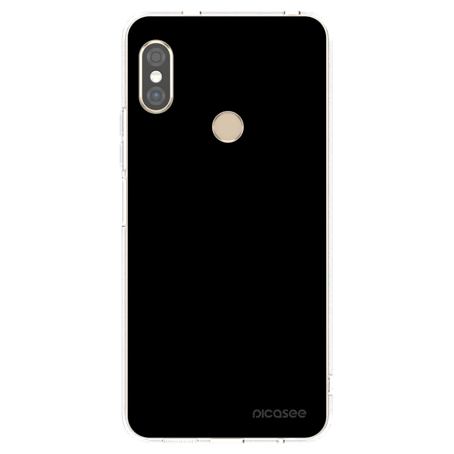 Picasee silikonový průhledný obal pro Xiaomi Redmi Note 5 Global - Black Bliss