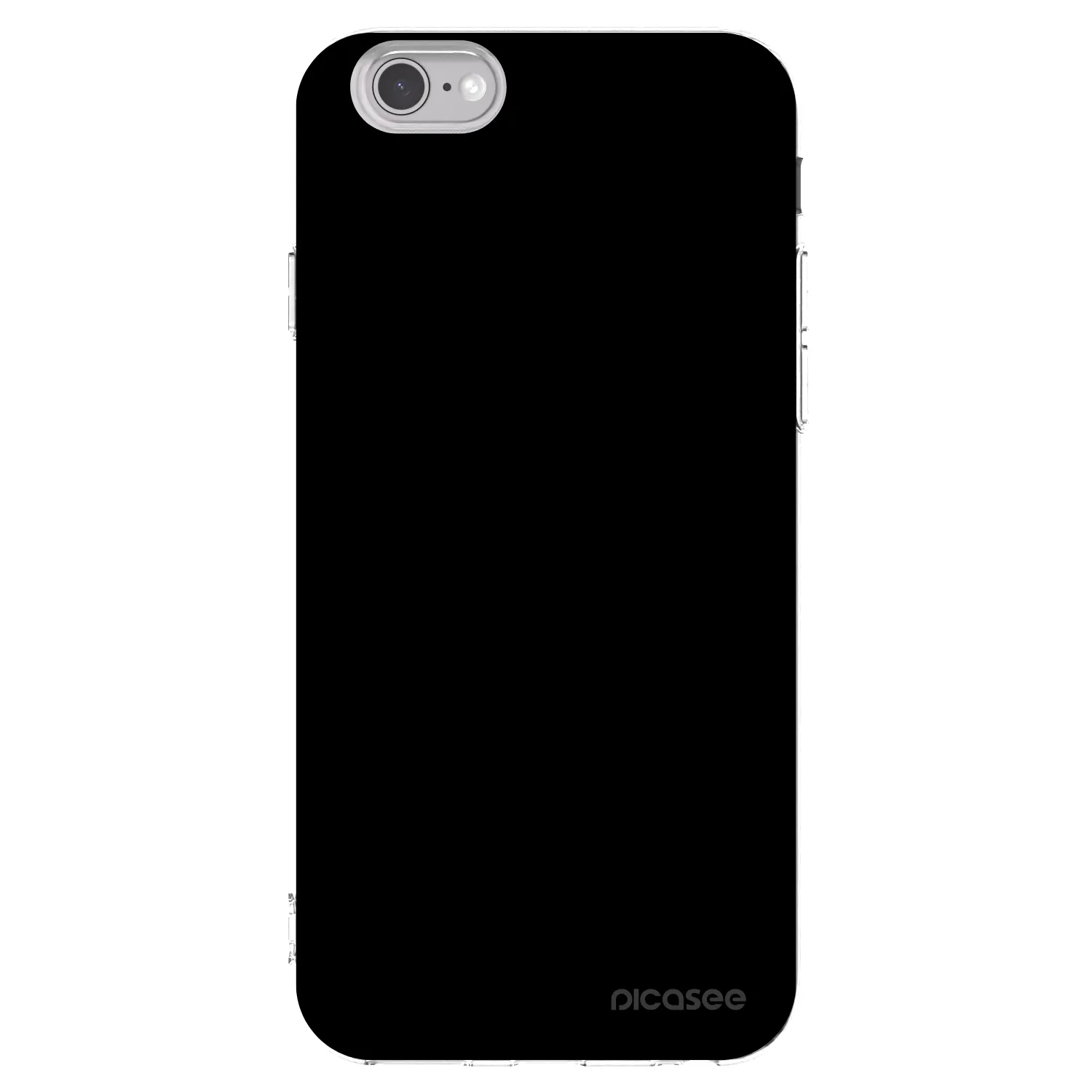Picasee silikonový průhledný obal pro Apple iPhone 6/6S - Black Bliss