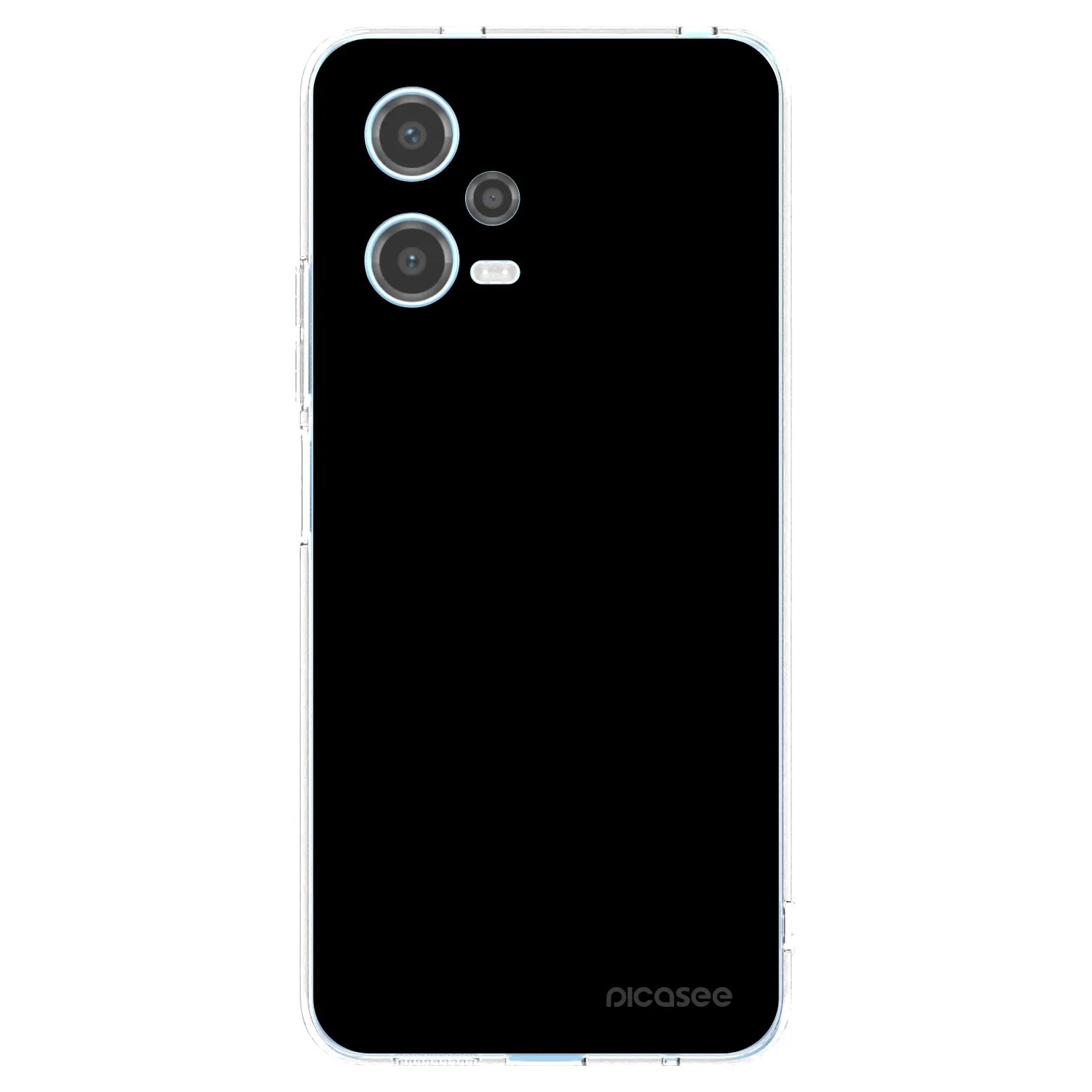 Picasee silikonový průhledný obal pro Xiaomi Redmi Note 12 5G - Black Bliss