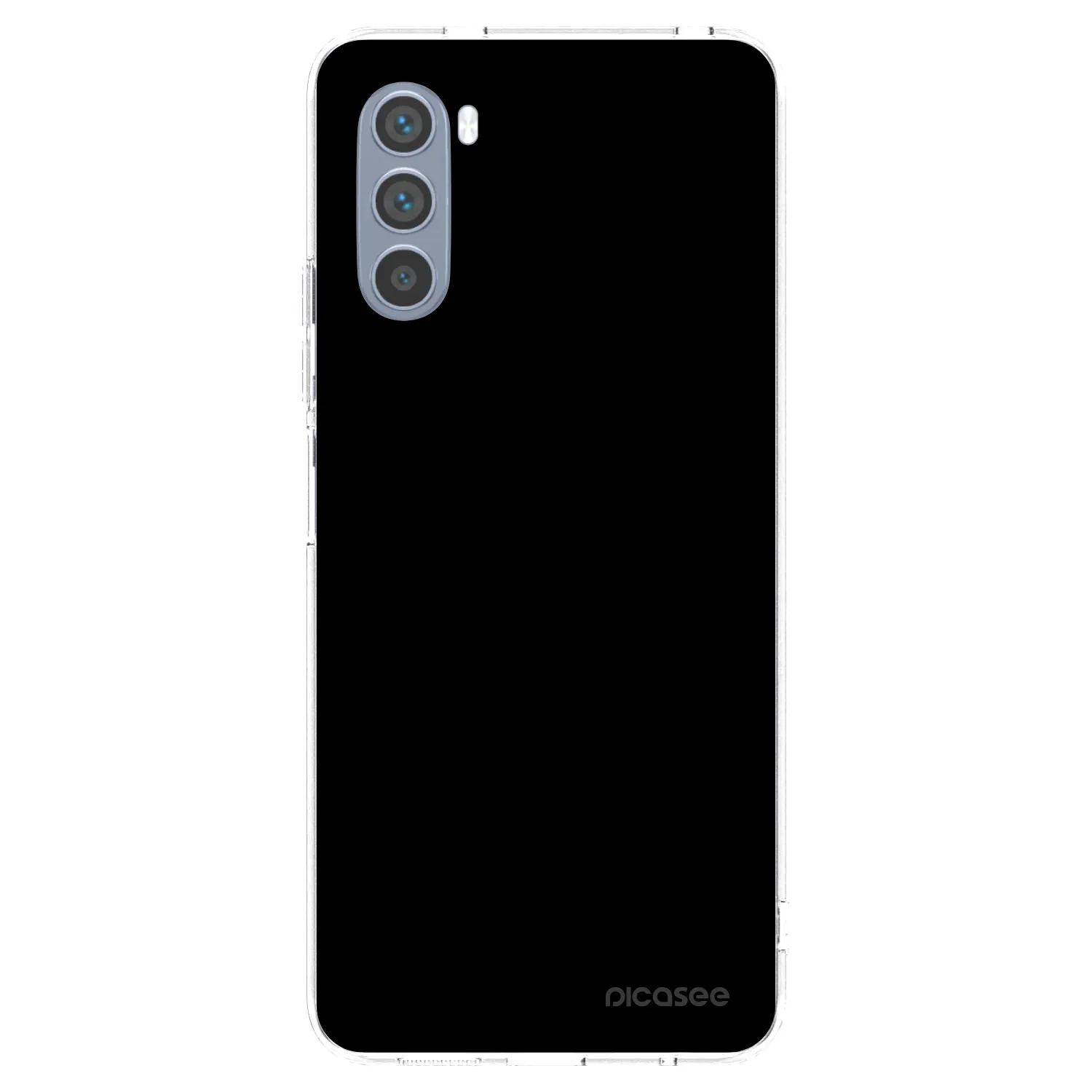 Picasee silikonový průhledný obal pro Motorola Moto G62 - Black Bliss