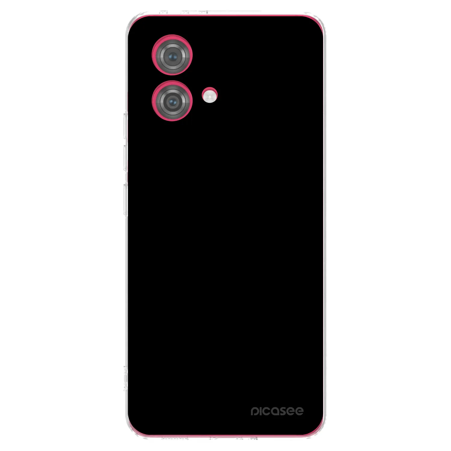Picasee silikonový průhledný obal pro Motorola Moto G84 5G - Black Bliss