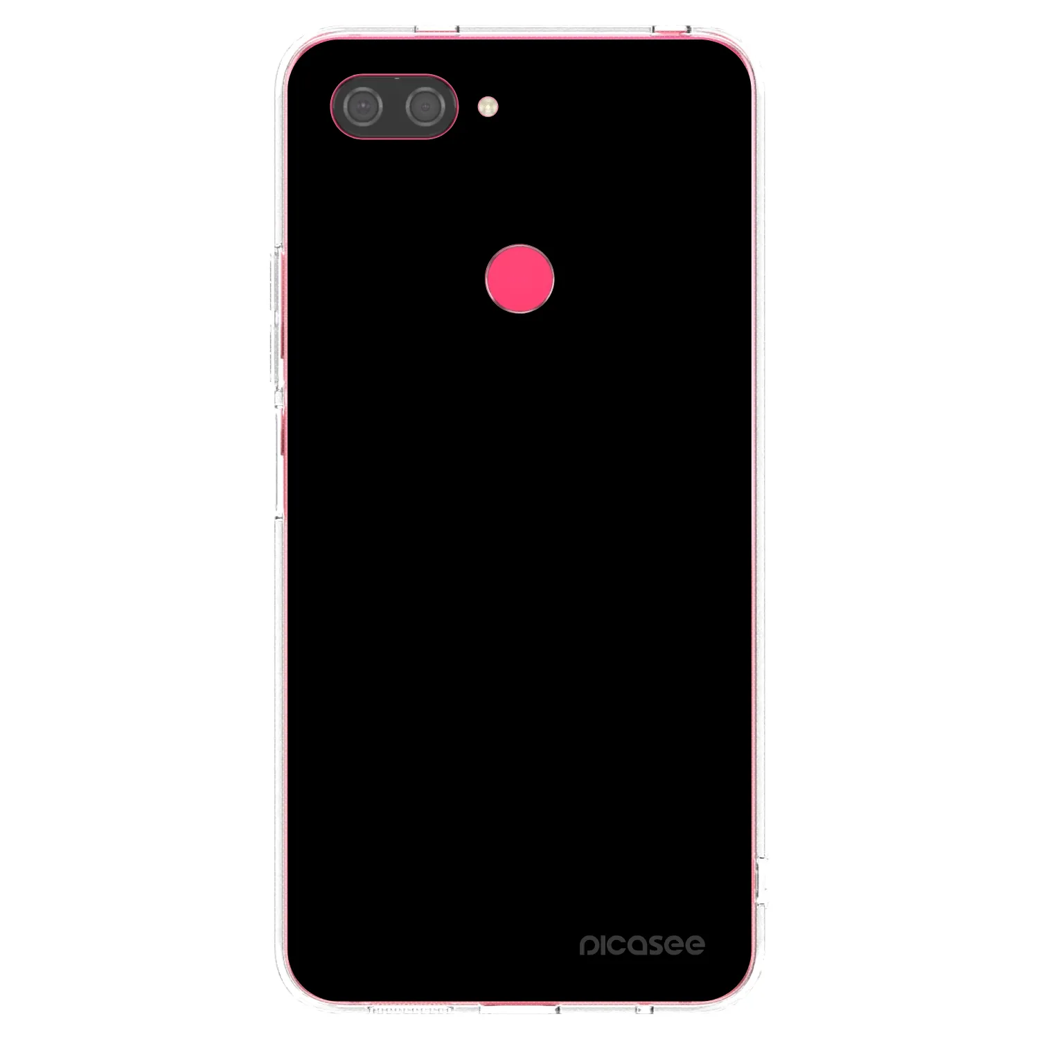 Picasee silikonový průhledný obal pro Xiaomi Mi 8 Lite - Black Bliss