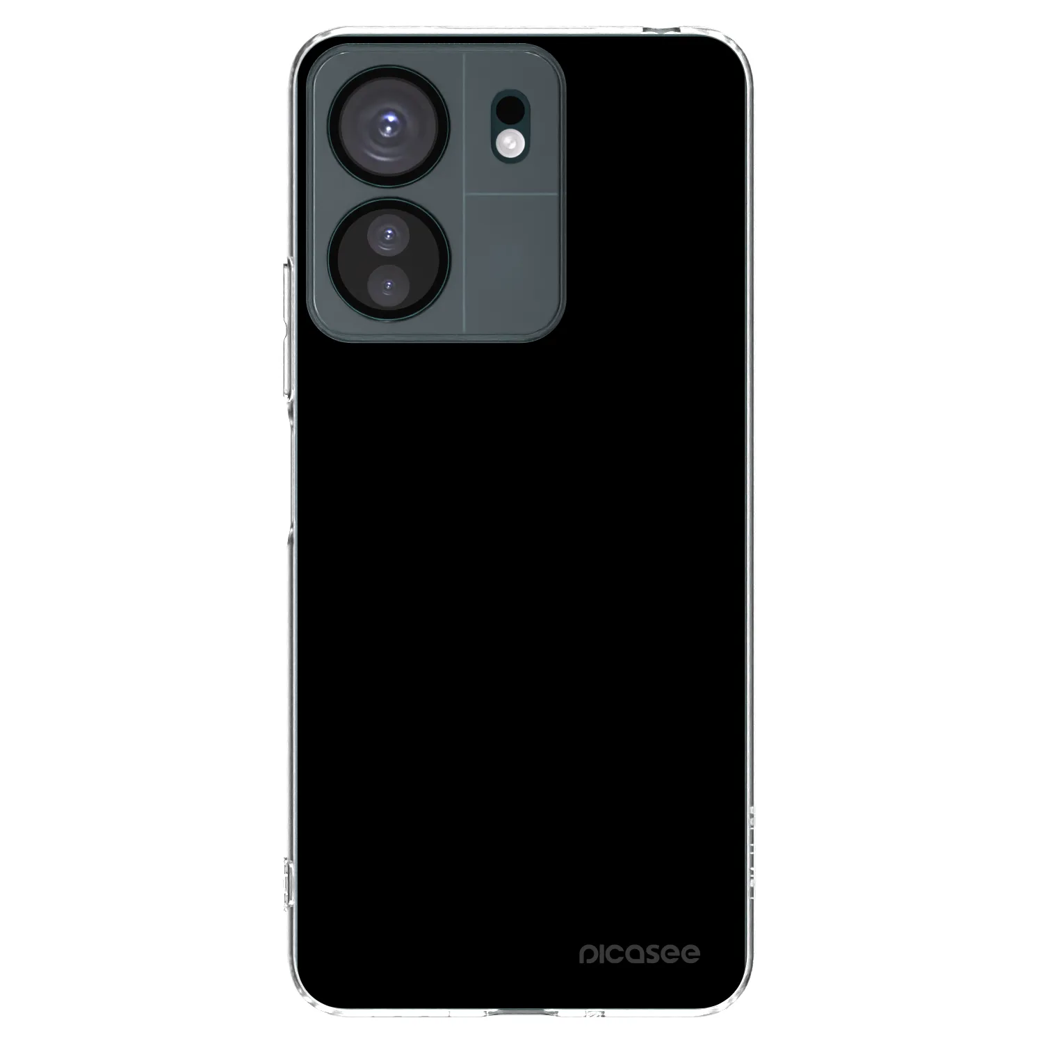 Picasee silikonový průhledný obal pro Xiaomi Redmi 13C 4G - Black Bliss