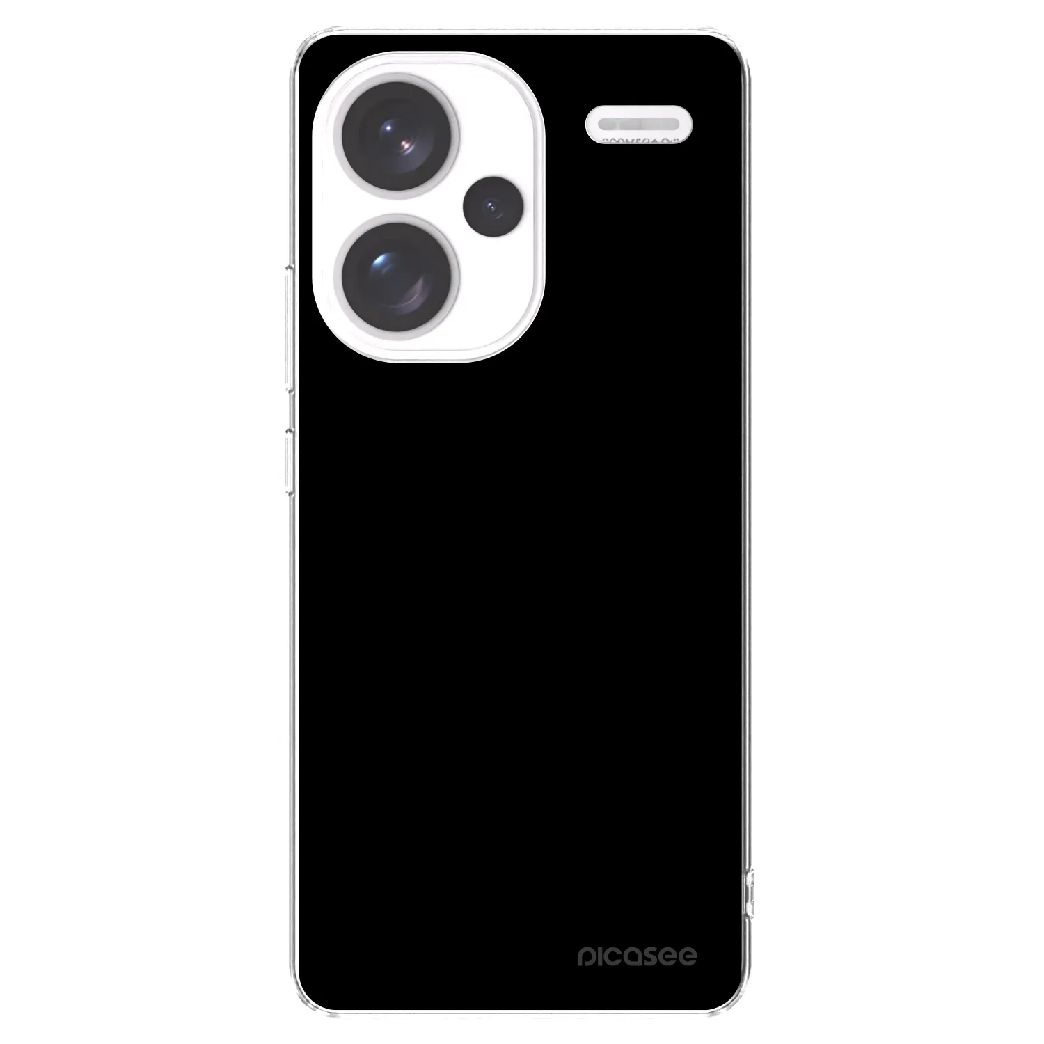 Picasee silikonový průhledný obal pro Xiaomi Redmi Note 13 Pro+ 5G - Black Bliss