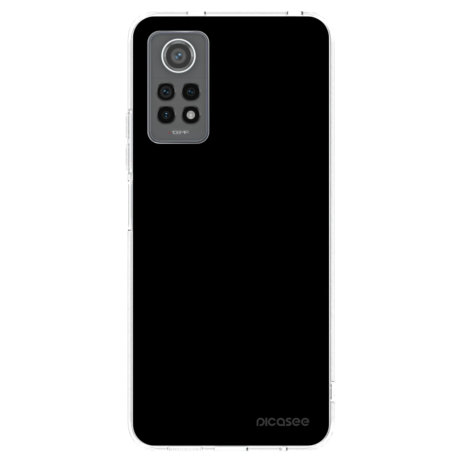 Picasee silikonový průhledný obal pro Xiaomi Redmi Note 12 Pro 4G - Black Bliss