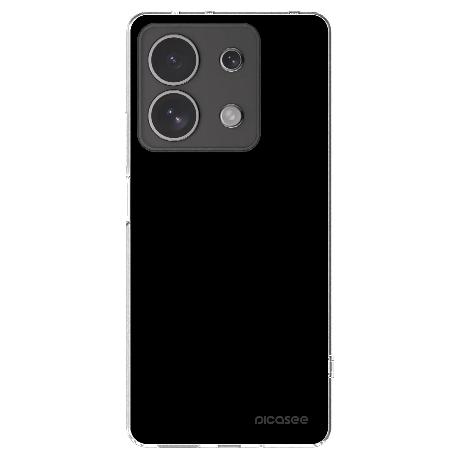 Picasee silikonový průhledný obal pro Xiaomi Redmi Note 13 4G - Black Bliss
