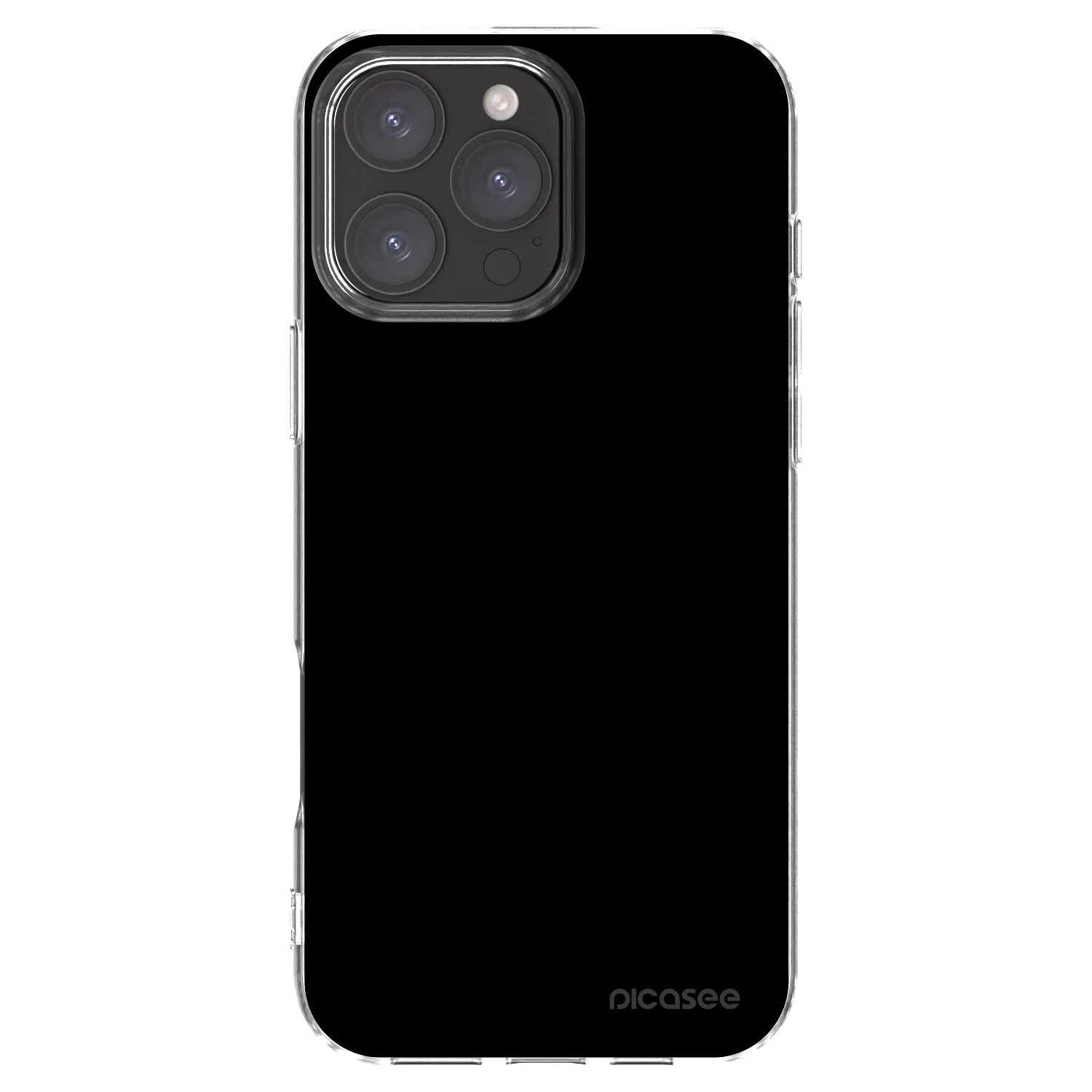 Picasee silikonový průhledný obal pro Apple iPhone 16 Pro Max - Black Bliss
