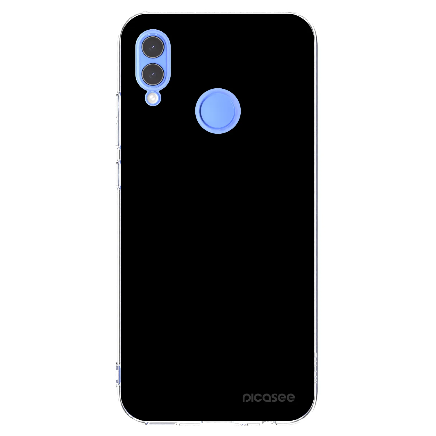 Picasee silikonový průhledný obal pro Honor 10 Lite - Black Bliss